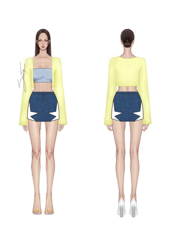 Croqui final — Look 02