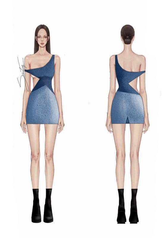 Croqui final — Look 03