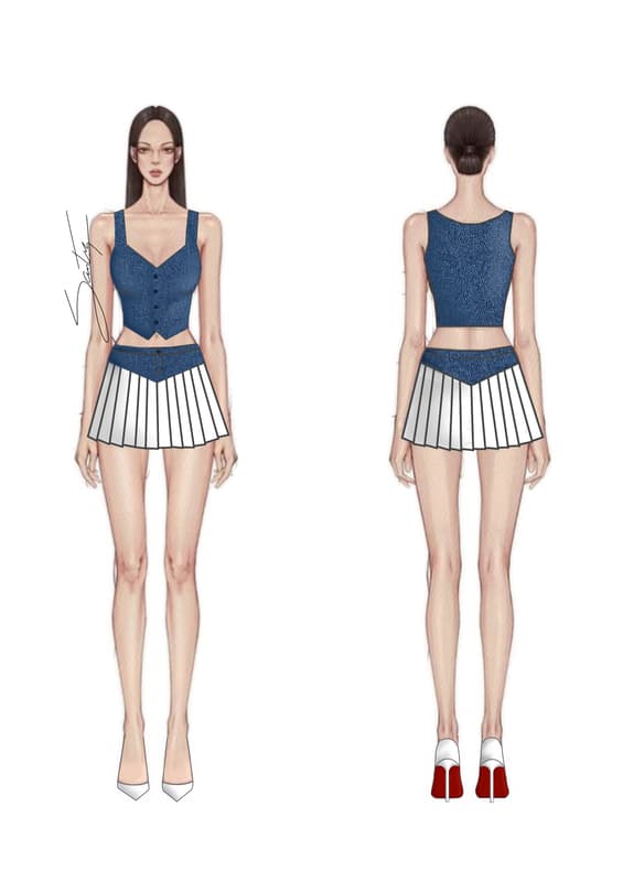 Croqui final — Look 04